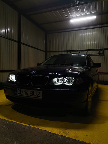 BMW e46, car, night HD phone wallpaper