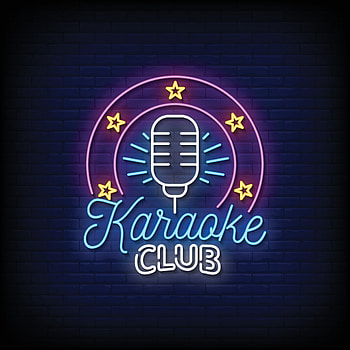 Karaoke club, Neon signs, Stylish text, Vibrant atmosphere HD phone wallpaper