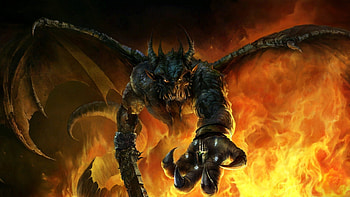 Demon, devil, hell, fire HD wallpaper