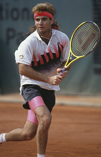 1990 French Open, Andre Agassi HD phone wallpaper