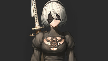 Nier: Automata, 2B, artwork, hot warrior HD wallpaper