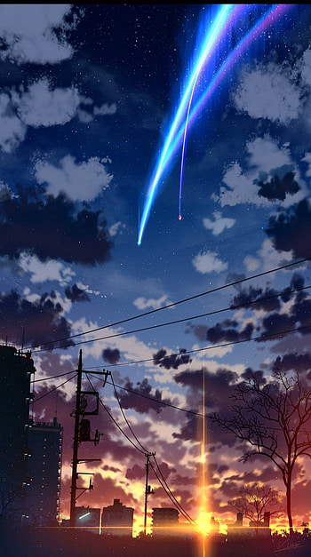 Night sky, cloud HD phone wallpaper