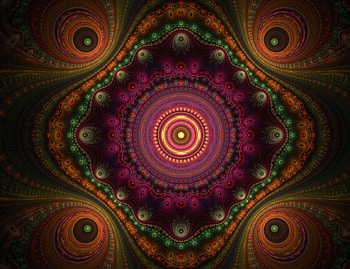 Abstract, Multicolored, Motley, Pattern, Fractal, Kaleidoscope HD wallpaper