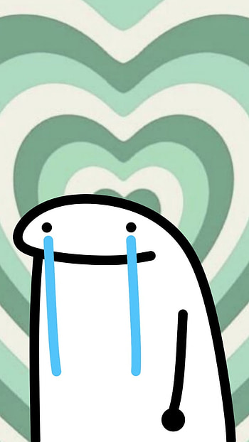 Matching 2, art, green, crying, doodle, heart HD phone wallpaper
