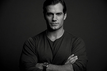 Henry Cavill, white, man, black, bw, actor HD wallpaper