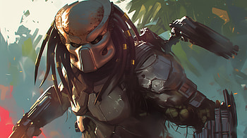 : Intense Alien vs. Predator Battle Featuring the Predator, Alien vs. Predator, Predator HD wallpaper