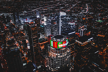 Los Angeles, aerial view, buildings, cityscape HD wallpaper