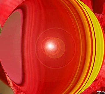 Bubble Abstract, bubble, abstract, red, yellow HD wallpaper