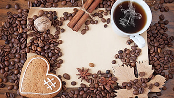 Coffee Beans, coffee, beans, cup, drink HD wallpaper