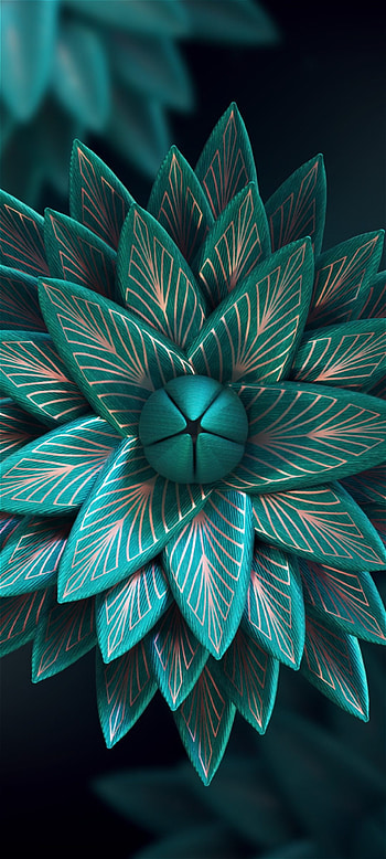 Leaves, art, green HD phone wallpaper