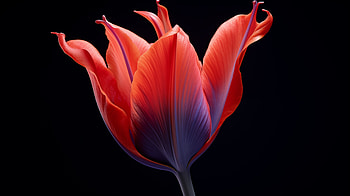 Radiant Red Tulip, flower, nature, tulip HD wallpaper