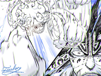Gear 5 Showdown: Luffy vs Rob Lucci — One Piece, Rob Lucci, Gear 5 (One Piece), Monkey D. Luffy, Anime, One Piece HD wallpaper