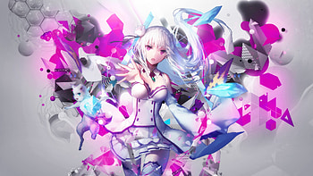 Anime Re ZERO Starting Life In Another World, re-zero-starting-life-in-another-world, anime-girl, anime, deviantart HD wallpaper