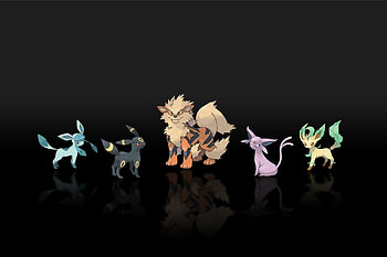 Glaceon , Eeveelution family, Aesthetic visuals, Fan-made artwork HD wallpaper