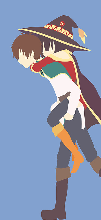 Megumin & Kazuma: Piggyback Adventure — KonoSuba , Megumin (KonoSuba), Anime, KonoSuba - God’s blessing on this wonderful world!! HD phone wallpaper