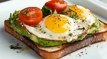Delicious Avocado Toast with Eggs -, food, avocado toast, egg HD wallpaper
