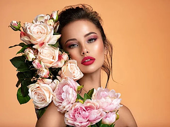 ღ, Model, Flowers, Woman, Look HD wallpaper