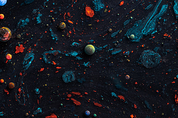 Abstract, Drops, Spray, Paint, Balls HD wallpaper