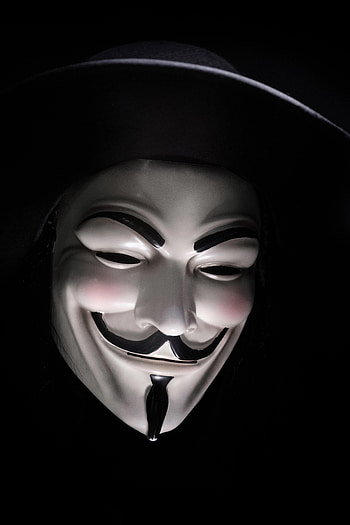 Anonymous, Dark, Miscellanea, Miscellaneous, Mask, Hat HD phone wallpaper
