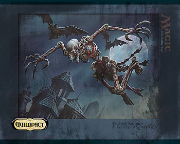 Skeletal Vampire, wings, skeleton, vampire, card game, blood sucking, cards, winged, magic the gathering, blood HD wallpaper