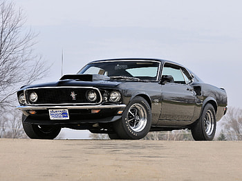 Lovely, classic, sports car, 1969 Ford mustang Boss 429 HD wallpaper