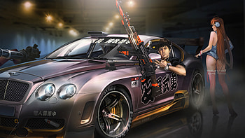 Scifi Car Loaded With Guns , scifi, artist, artwork, digital-art, artstation HD wallpaper