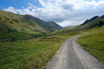 Landscape, Nature, Grass, Road, Hills HD wallpaper