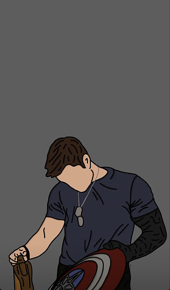 Bucky Barnes, art, marvel, avengers, cartoon, drawing HD phone wallpaper