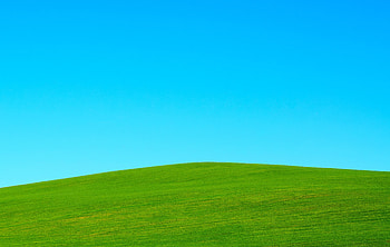 Sky, Minimalism, Hill, Lawn HD wallpaper