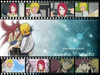 Minato , minato, anime, love, naruto, kushina, male, female HD wallpaper