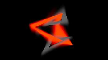 Glowing Orange And Gray Geometric, glowing, orange, gray, geometric, artist, artwork, art, digital-art, ai, abstract HD wallpaper