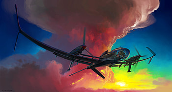 Glide Over Sunset , artist, artwork, digital-art, artstation HD wallpaper