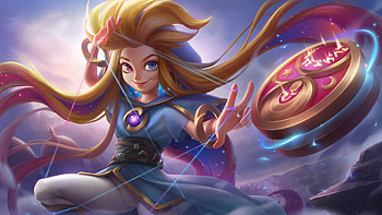 Pink Purple Eyes Zoe League Of Legends HD wallpaper