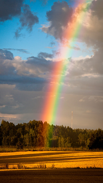 Rainbow, Rainbow Outdoor HD phone wallpaper