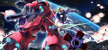 MSN-04 Sazabi vs RX-93 ν Gundam, Anime, Mobile Suit Gundam HD wallpaper