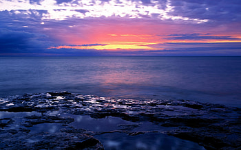 Landscape, Water, Sunset, Sea HD wallpaper