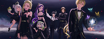 Genshin Gala - Quad : Lumine, Raiden, Zhongli, Nahida & Paimon, Paimon (Genshin Impact), Lumine (Genshin Impact), Baal Raiden Shogun (Genshin Impact), Zhongli (Genshin Impact), Nahida (Genshin Impact) HD wallpaper