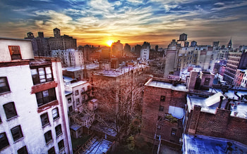 Cities, Sunset, Building, View From Above, r, New York HD wallpaper