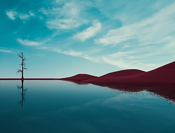 Harmony Of Solitude Clear Sky Reflections, nature, reflections HD wallpaper
