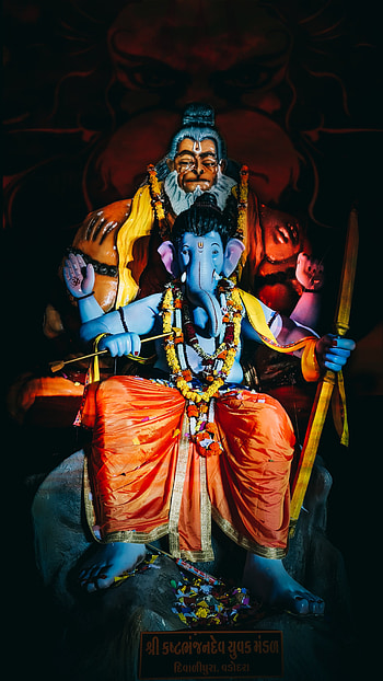 Ganesh, art, painting HD phone wallpaper
