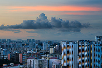 Cities, Sunset, Architecture, Clouds, City, Skyscraper, Building HD wallpaper