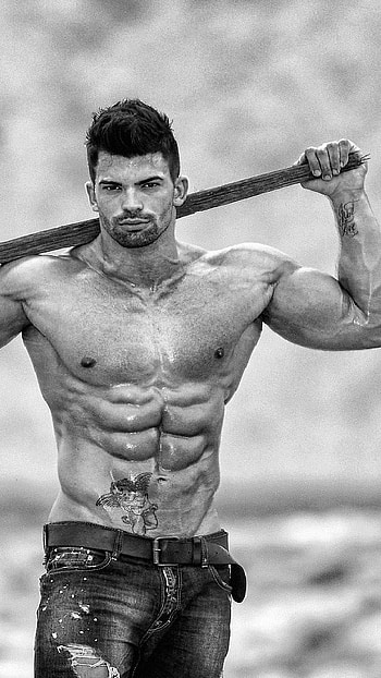 Single Pasanga, Body Posing, black and white, men HD phone wallpaper