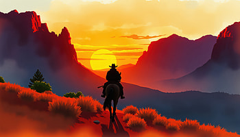 Sunset Red Dead Redemption 2 Game 2025, red-dead-redemption-2, artwork, art, digital-art, ai, 2025-games, ps5-games, ps4-games, xbox-one-games, xbox-games, pc-games, games, video-games, deviantart HD wallpaper