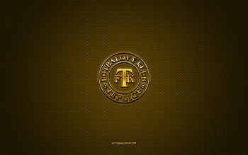 FK Teplice, Czech football club, yellow logo, yellow carbon fiber background, Czech First League, football, Prague, Czech Republic, FK Teplice logo HD wallpaper