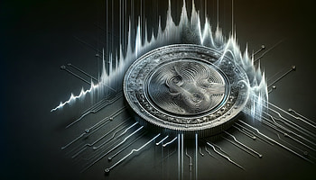 Dynamic Silver Coin, silver coin, cryptocurrency, Blockchain HD wallpaper