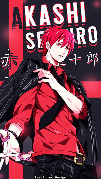 Akashi, animé, rojo HD phone wallpaper
