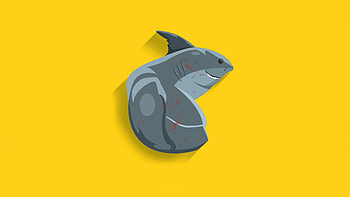King Shark Suicide Squad, king-shark, suicide-squad, movies, yellow, minimalism, minimalist, artist, artwork, digital-art HD wallpaper