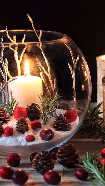 Candle, Winter Candle HD phone wallpaper
