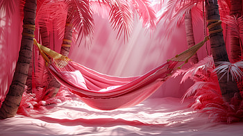 Tropical Hammock Paradise, hammock HD wallpaper