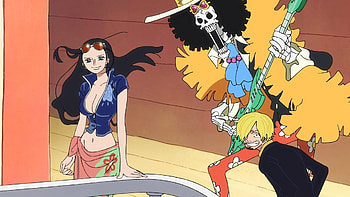 Robin, Brook, and Sanji, Anime, One Piece, Nico Robin, Brook (One Piece), Sanji (One Piece) HD wallpaper